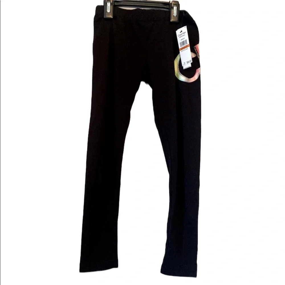Calvin Klein Girls’ Black Leggings - Picture 1 of 10